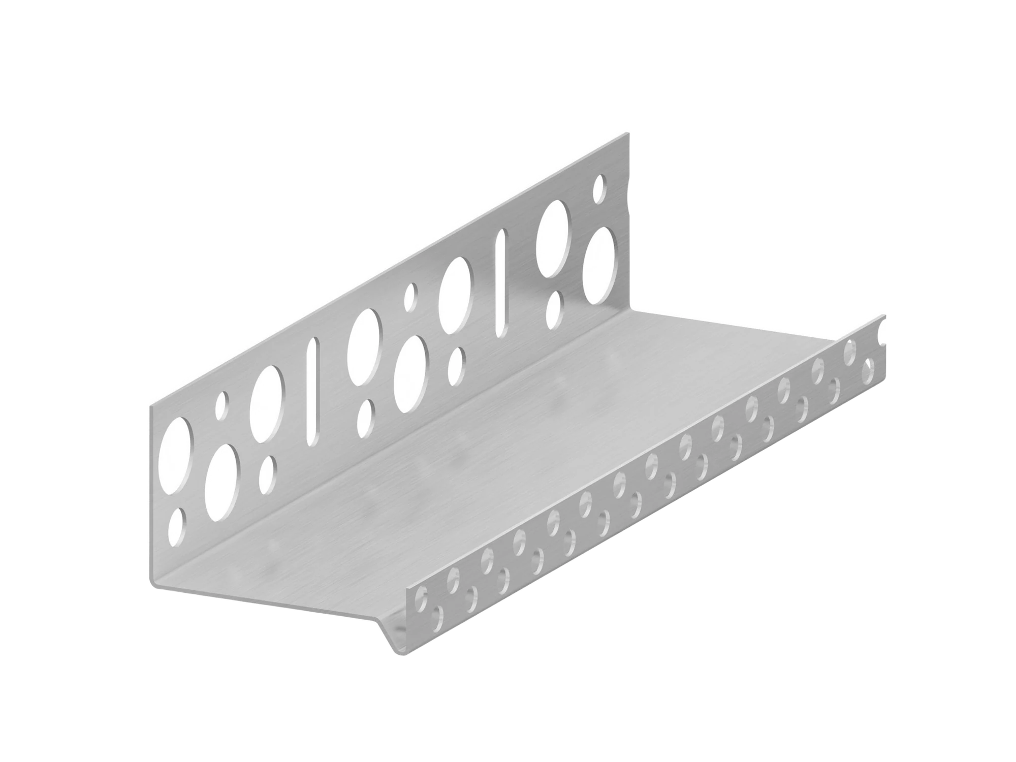 MIXFIX Sockelprofil Aluminium 2,5 m mit Tropfkante